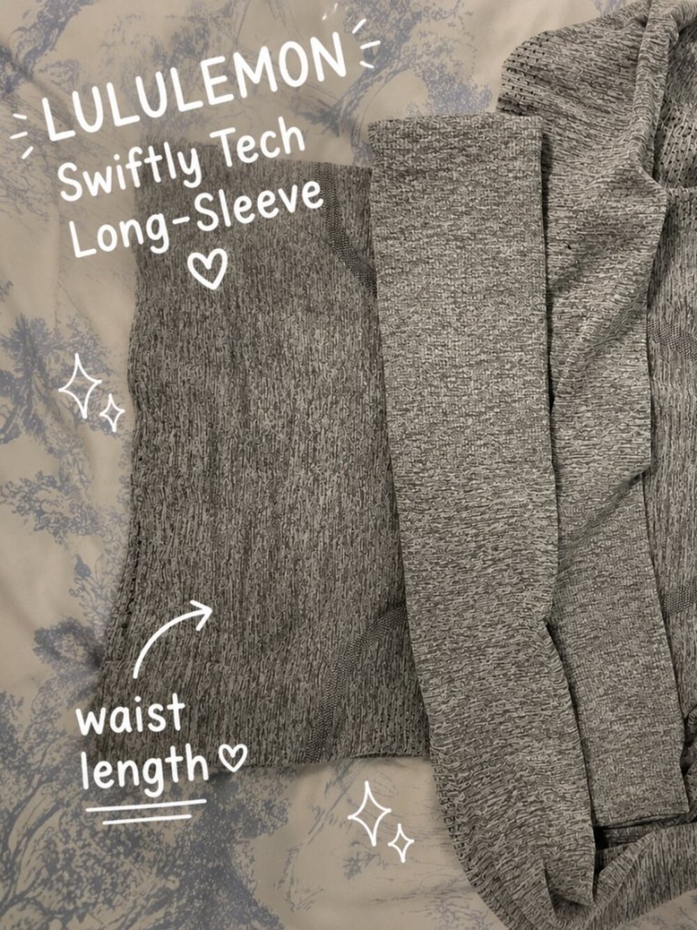 LIKE NEW Size 2: 🩶 Heather Gray Long Sleeve Lululemon Swiftly Tech
